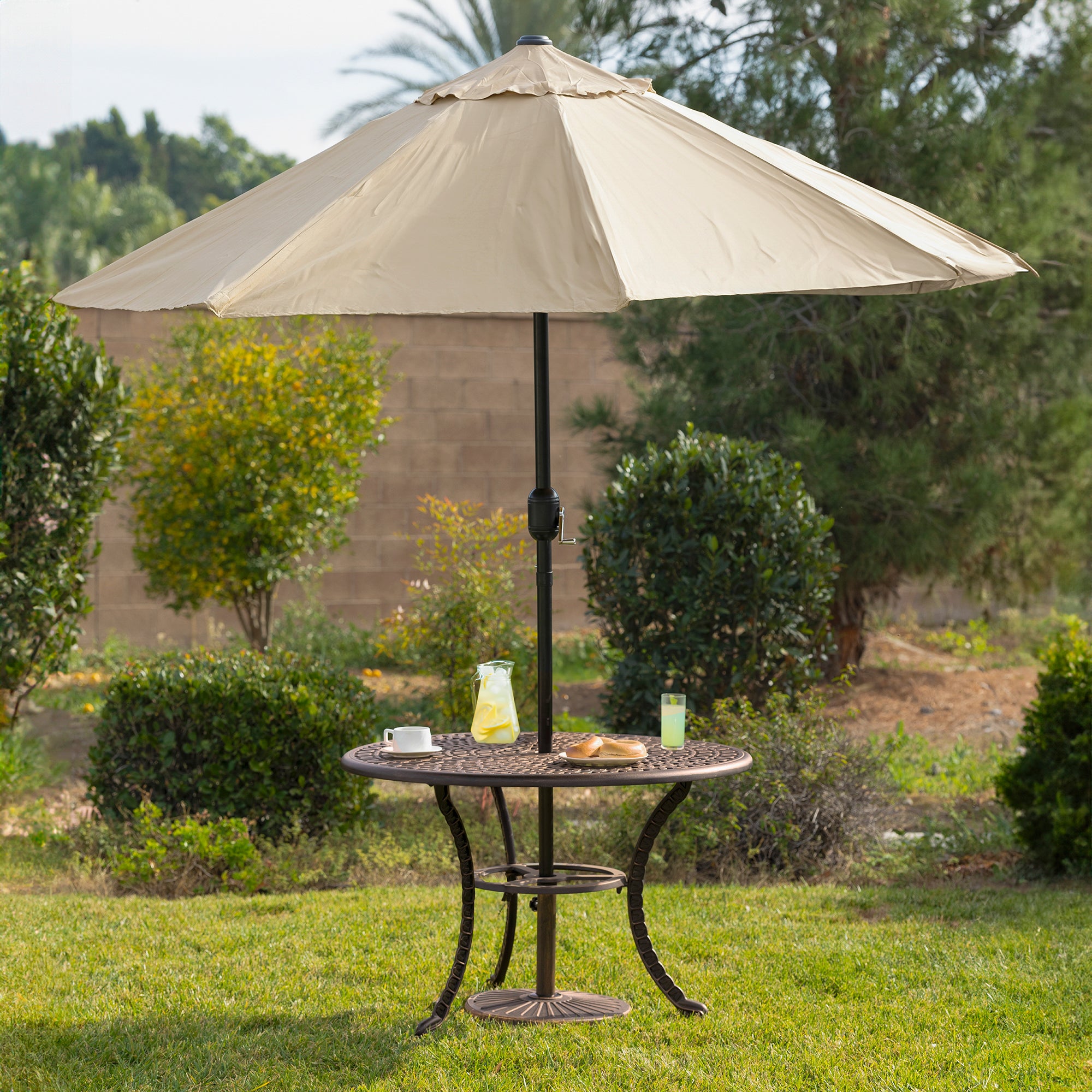 Bistro table parasol hot sale